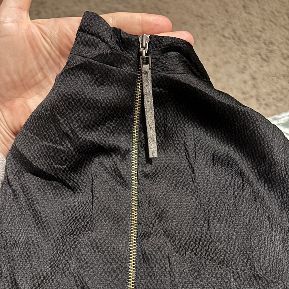 🖤 HELMUT LANG Gravel Silk Cowl Neck Assymetrical Sleeveless Dress. Pockets. US 6 - Picture 10 of 12